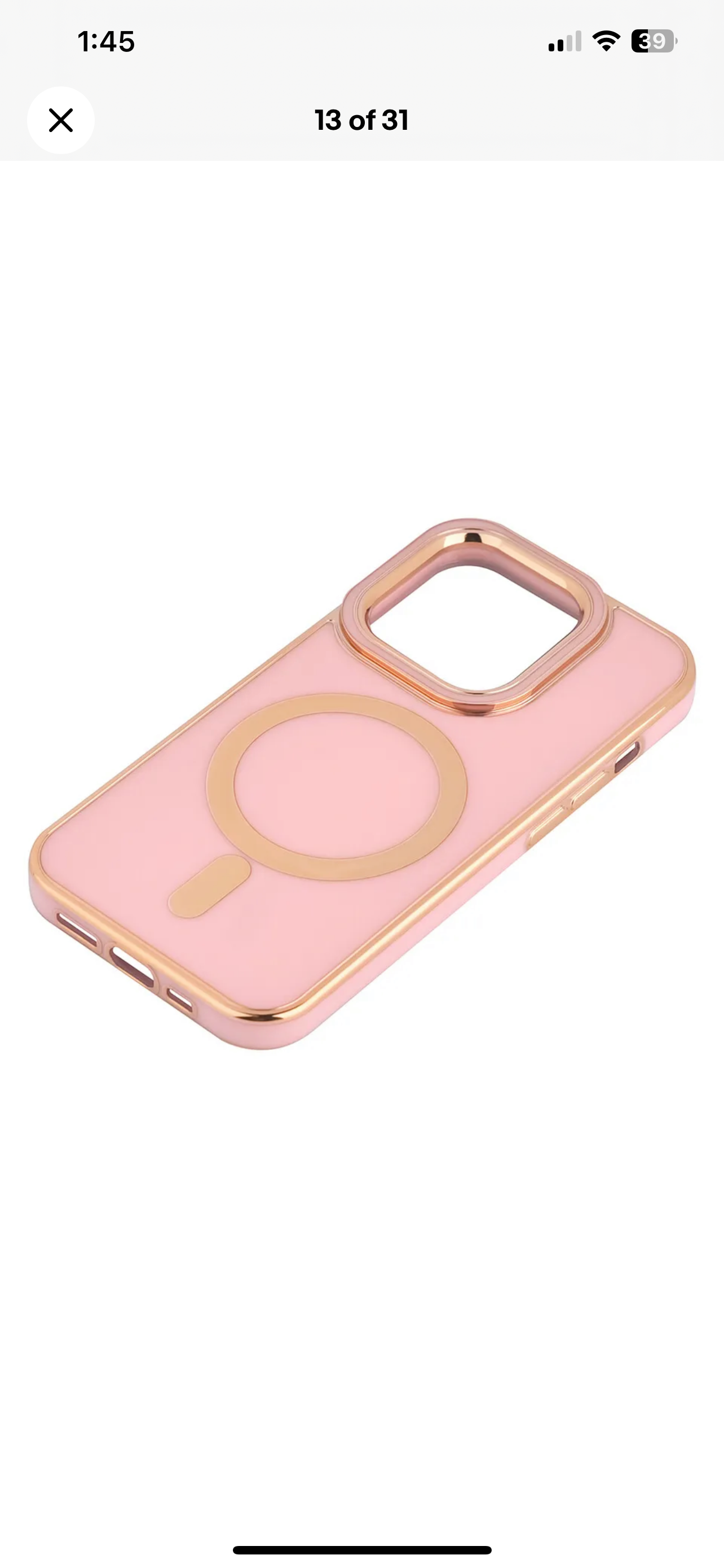 For Apple iPhone 14 Pro - TPU Impact Rugged MagSafe Cover Case w/Gold Bumper
