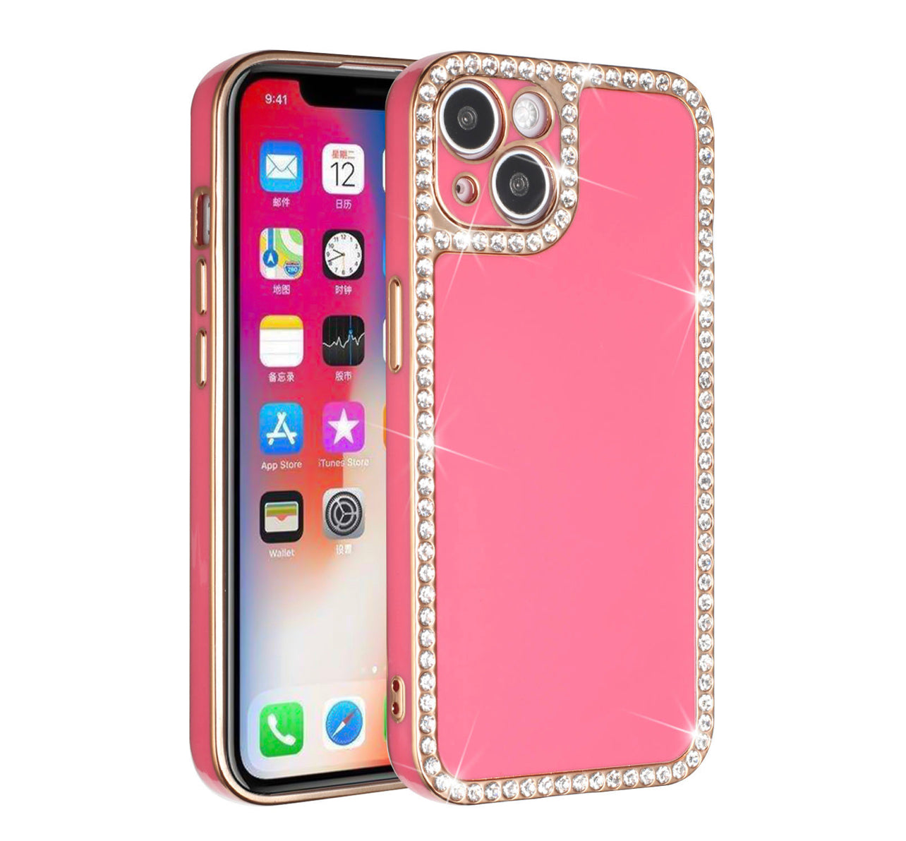 iPhone 13 Pro Max Big Diamond All Around TPU Hybrid Case