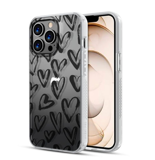 MYBAT PRO MOOD SERIES CASE FOR APPLE IPHONE 13 PRO (6.1) - BLACK HEARTS