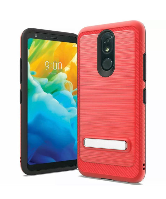 LG Stylo 5/+/Plus Brushed Hybrid Magnetic Stand Case