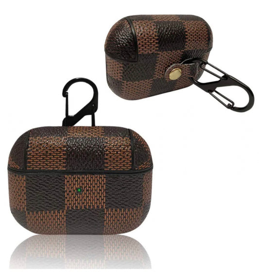 Airpods (3rd generation) Plaid Brown checkered case