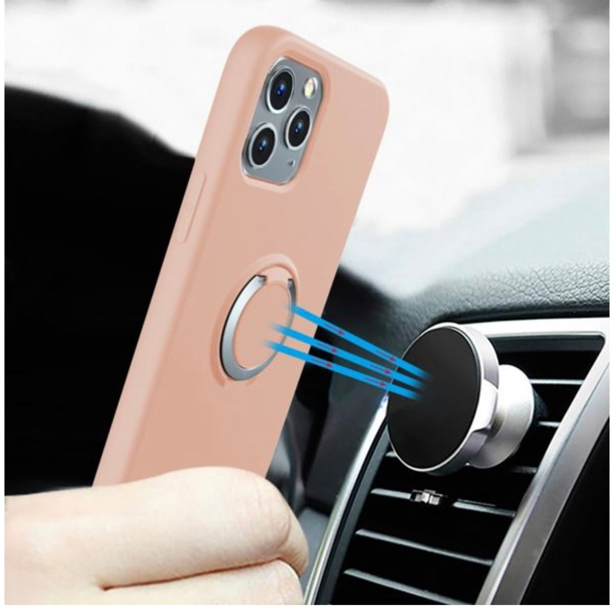 iPhone 12/Pro (6.1) Hybrid Ring Stand Case