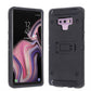 Samsung Galaxy Note 9 - Black Colored Horizontal Kickstand Case