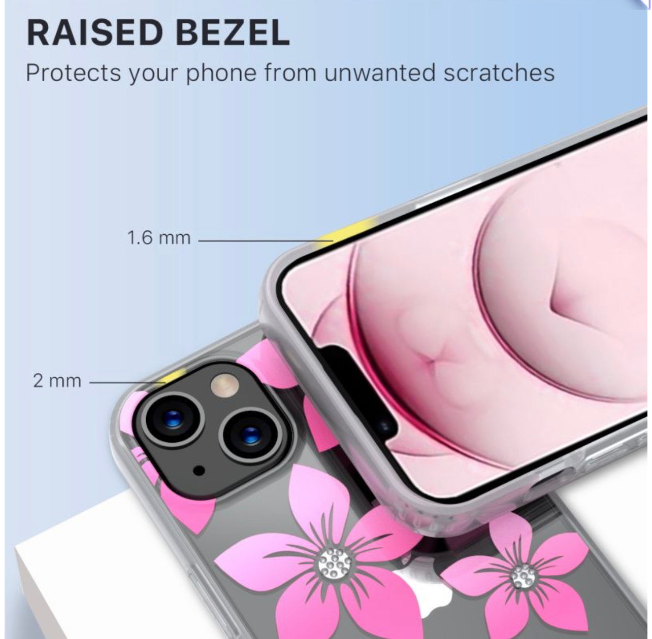 MYBAT PRO MOOD DIAMOND SERIES CASE FOR APPLE IPHONE 13 (6.1) - BLOSSOMS