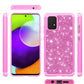 Samsung Galaxy A52 5G Bling Hybrid Case- Hot Pink