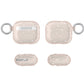 For AirPods Pro Glitter Shimmer Transparent Hybrid Case Cover - Gold