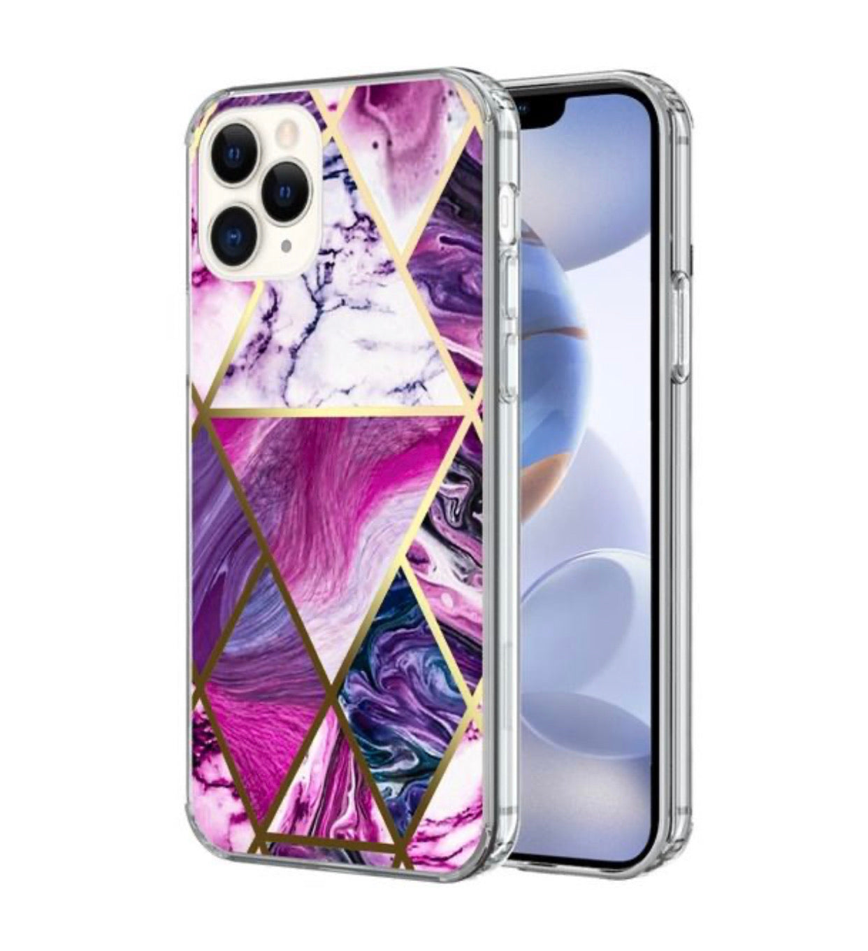 iPhone 12/Pro (6.1) Marble Hybrid Cover