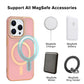 For Apple iPhone 14 Pro Max - TPU Impact Rugged MagSafe Cover Case w/Gold Bumper