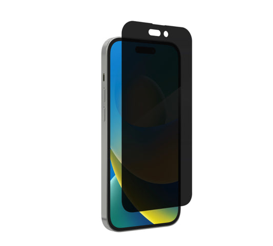 Privacy Full Coverage Tempered Glass Screen Protector for Apple iPhone 14 Pro Max (6.7) - Black