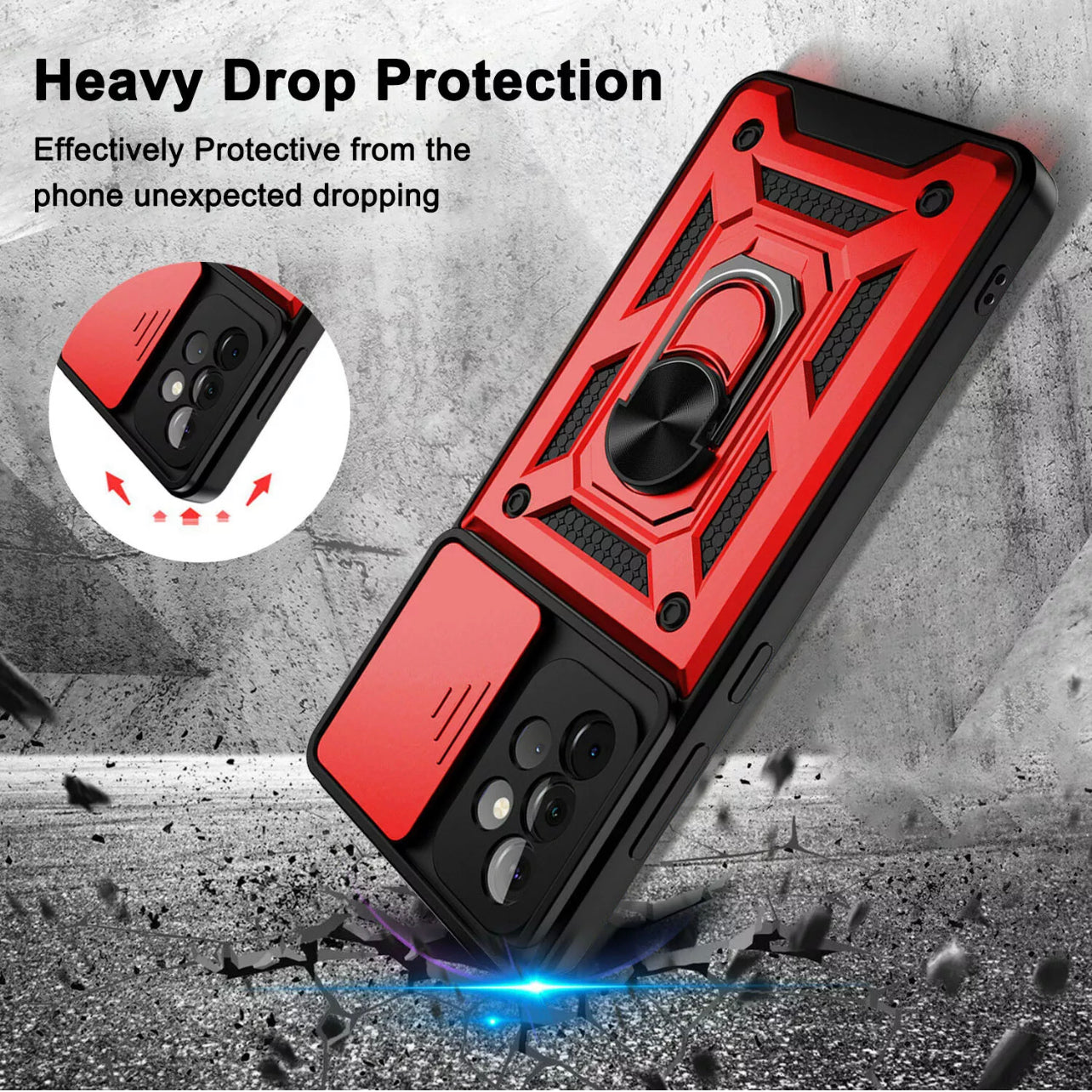 Samsung Galaxy A12 Ring Stand Case