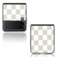 Samsung Galaxy Z Flip 3 5G Slim Folding Plaid PU Leather Case