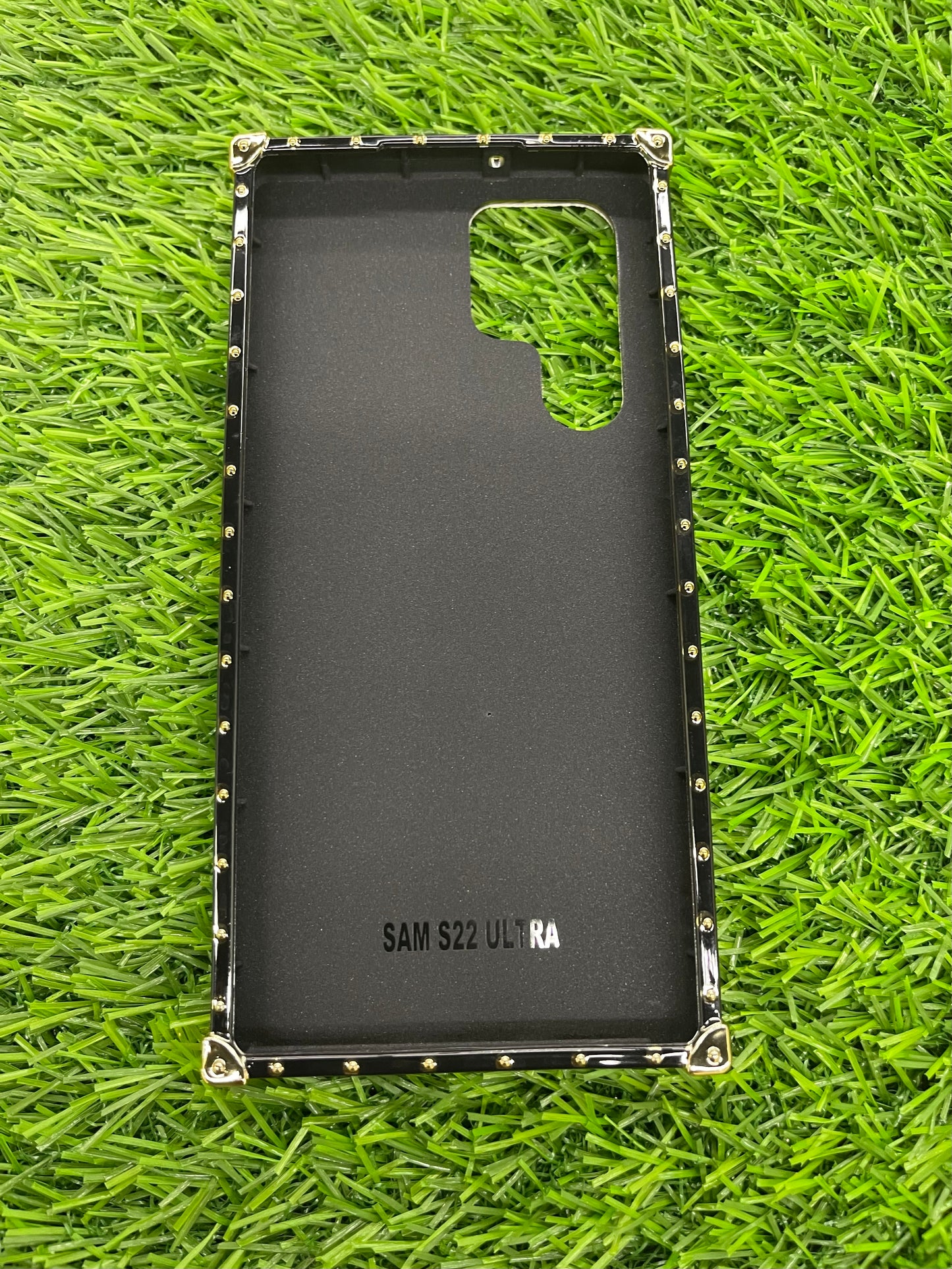 Samsung Galaxy s22 checkered print hybrid case