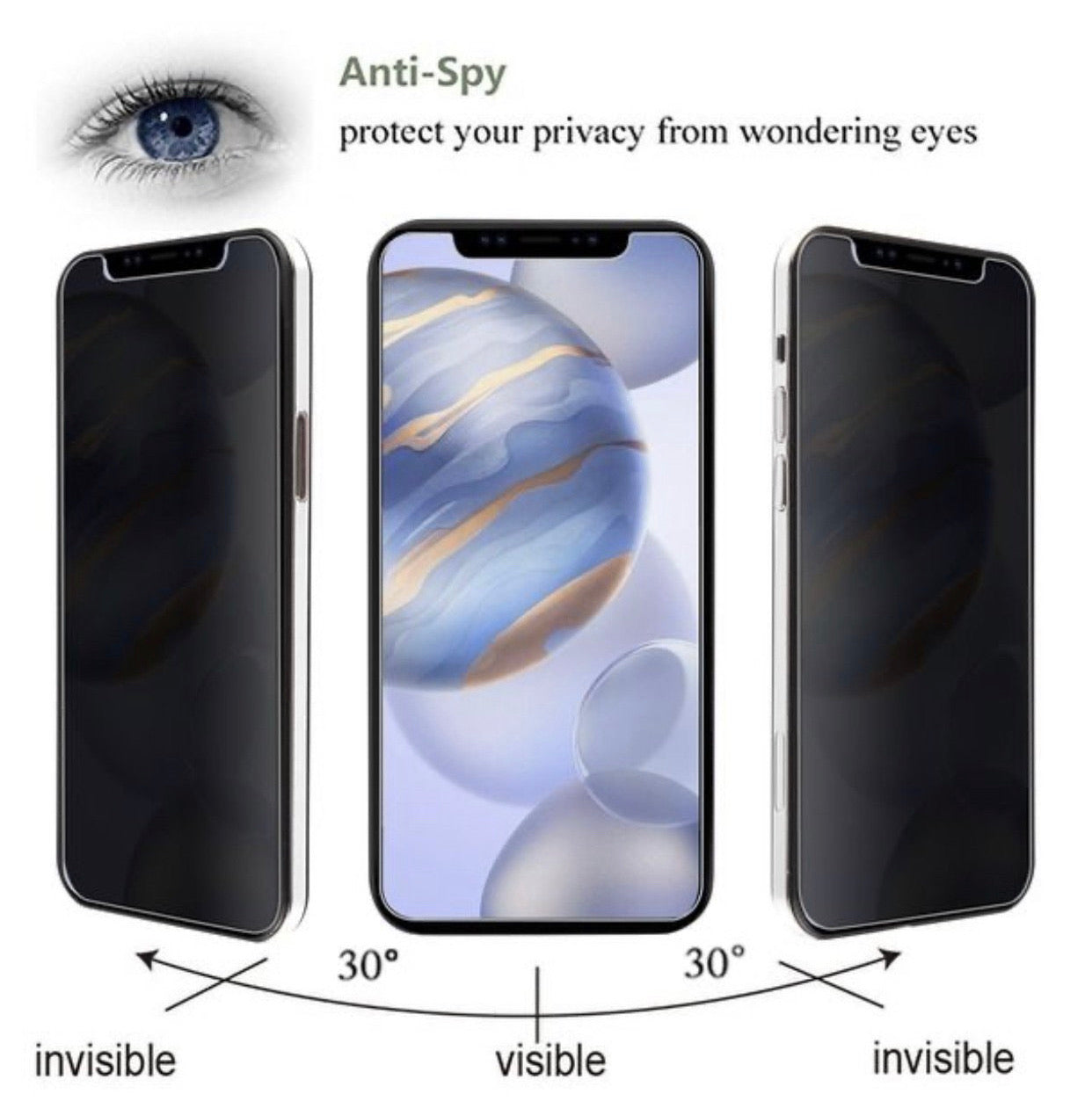 iPhone 12 Pro Max (6.7) Premium Privacy Glass