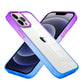 iPhone 14 PRO 6.1" Radiant Two Tone Transparent Thick Hybrid Case Cover - Purple/Blue