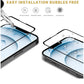 FULL COVERAGE TEMPERED GLASS SCREEN PROTECTOR FOR APPLE IPHONE 13 PRO MAX (6.7) - BLACK