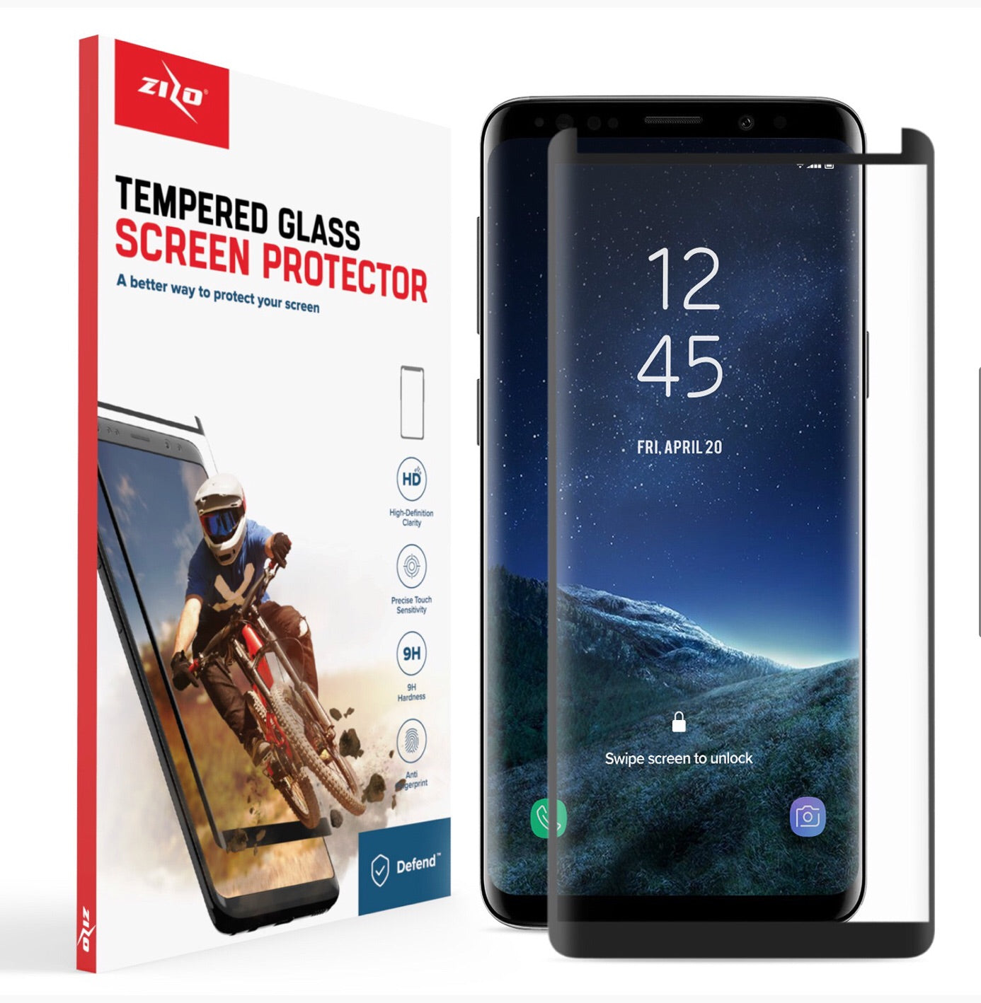 Samsung Galaxy Note 9 Full Covered Edge to Edge 0.33mm Tempered Glass Screen Protector - Black