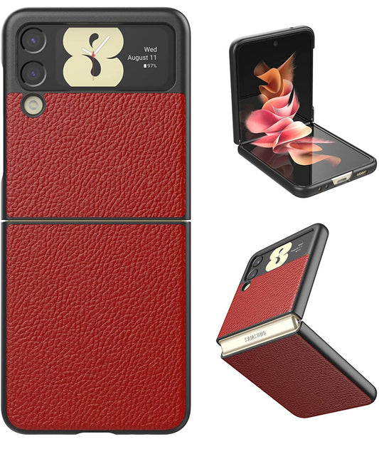 Samsung Galaxy Z Flip 3 Leather PC Cover