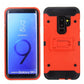 Samsung Galaxy S9 Plus - Red Colored Horizontal Hard Back Kickstand Case