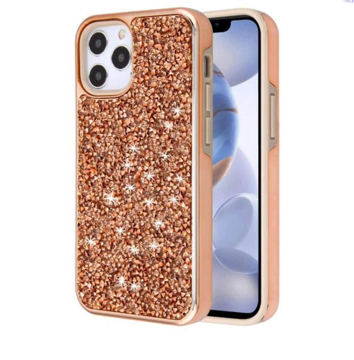 iPhone 12/Pro (6.1) Encrusted Bling Case