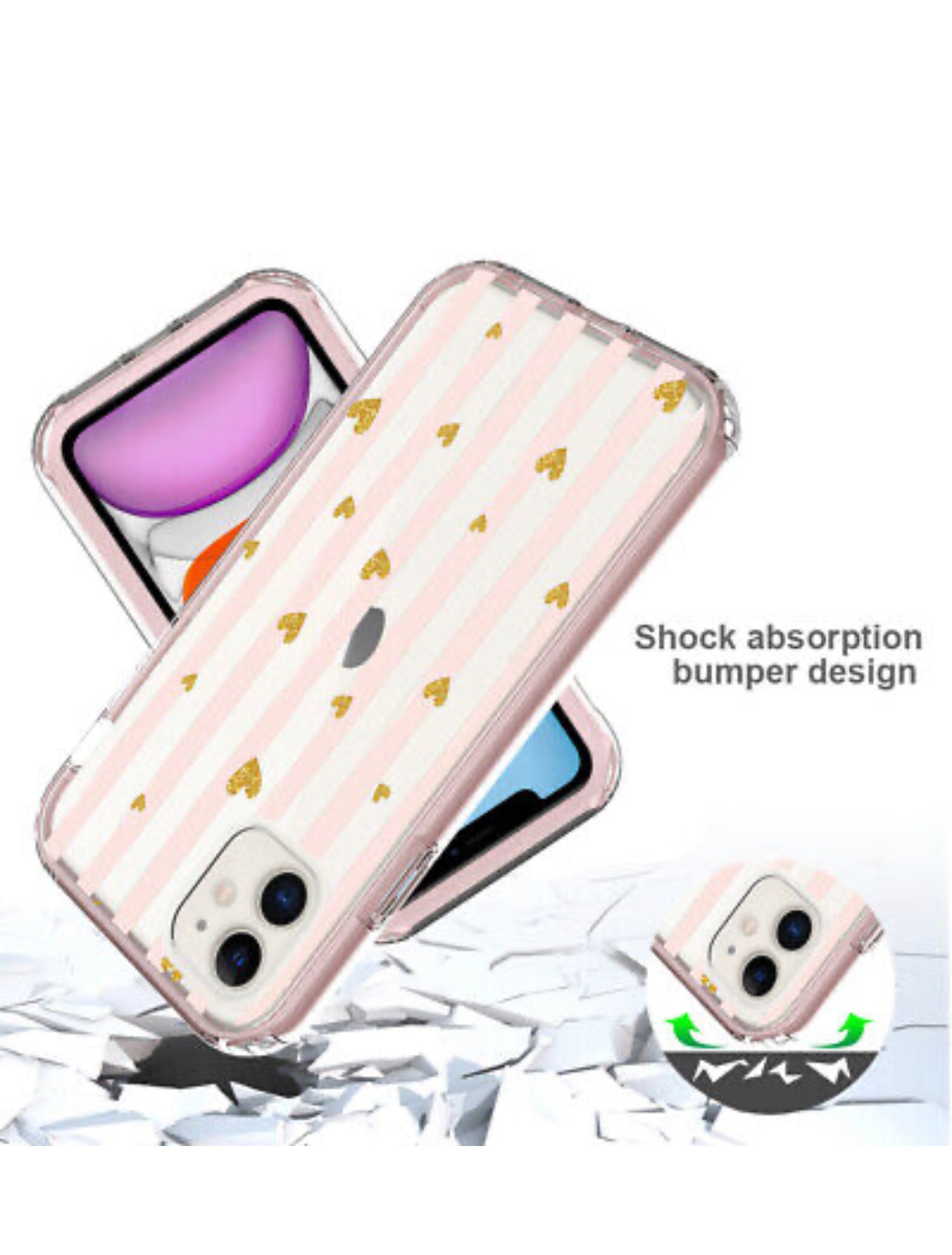 iPhone 14 PRO 6.1" Essence Beautiful Design Hybrid Shockproof Case Cover