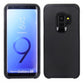 Samsung Galaxy S9 - Solid Black Honey Leather Back Cover on Black TPU Skin