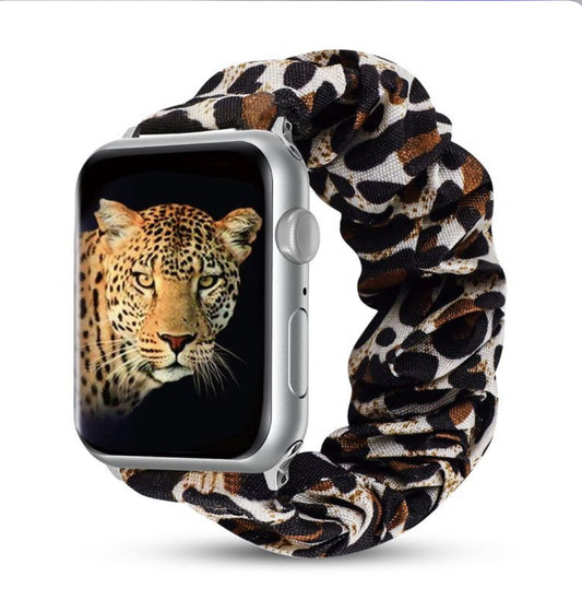 SCRUNCHIE WATCHBAND FOR APPLE WATCH 42MM / 44MM - LEOPARD