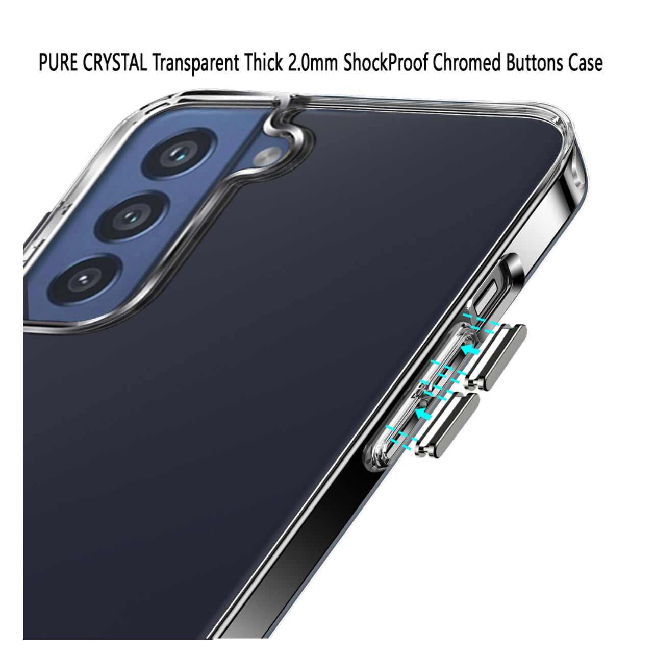 Galaxy S22 Transparent Thick 2.0mm ShockProof Cover