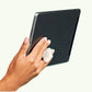 PopGrip Cell Phone Grip and Stand - Clear Glitter Silver