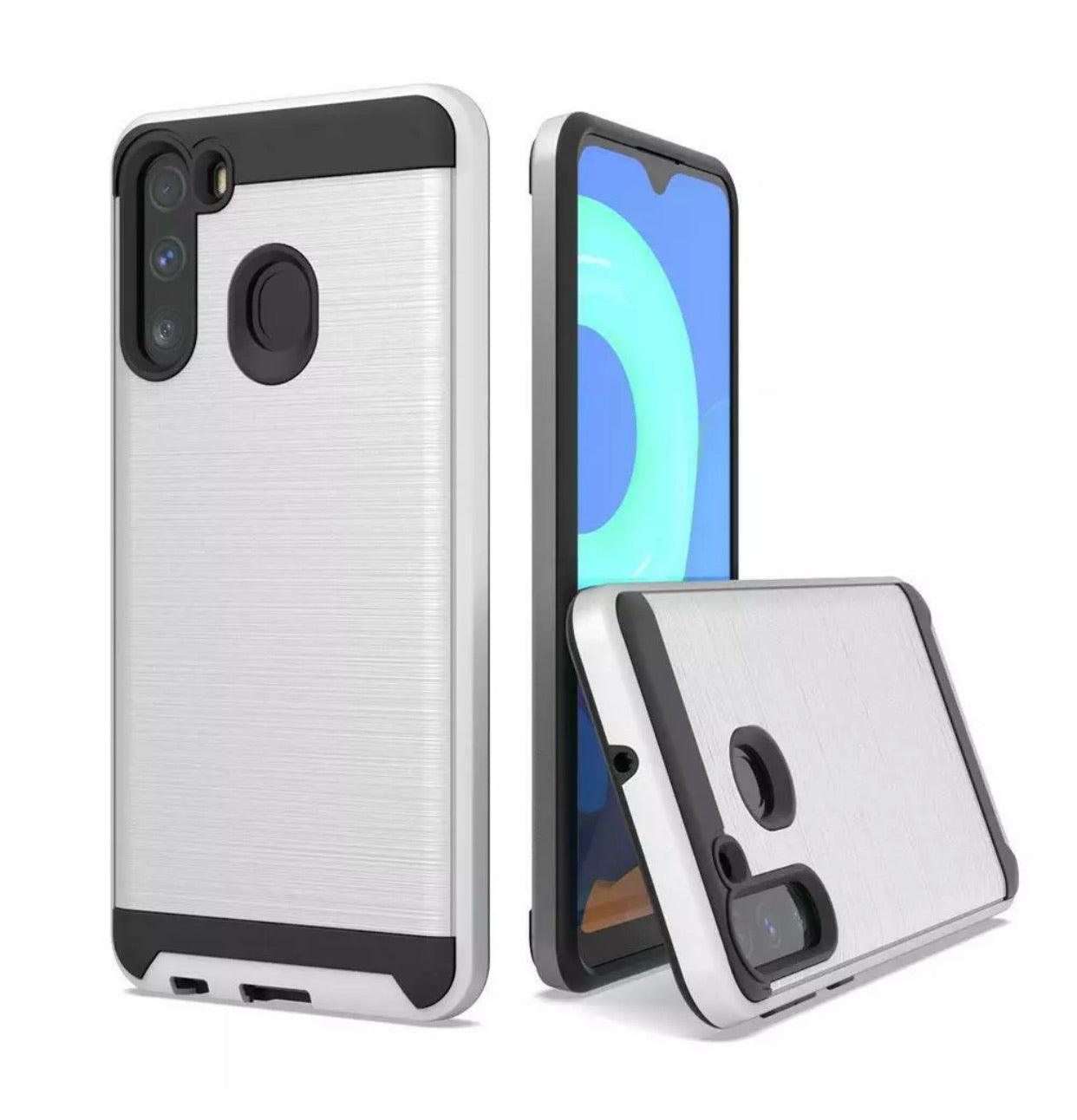 Samsung Galaxy A21 Brushed Hybrid Armor Case