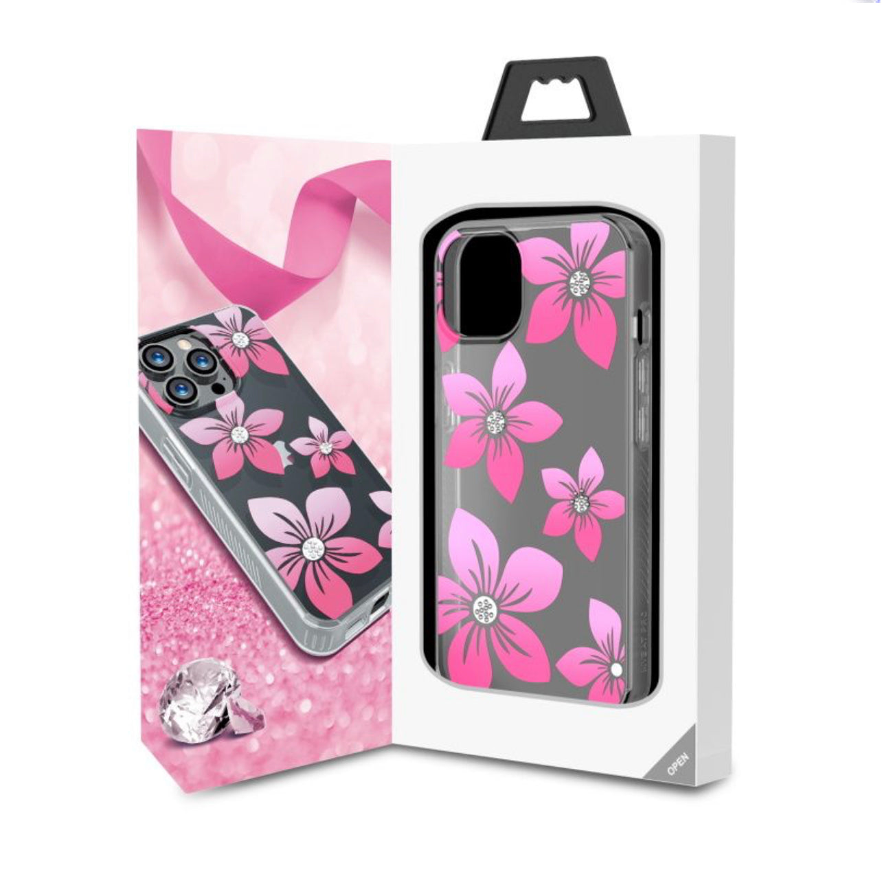 MYBAT PRO MOOD DIAMOND SERIES CASE FOR APPLE IPHONE 13 (6.1) - BLOSSOMS