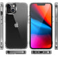 iPhone 14 PRO 6.1” PURE CRYSTAL Transparent Thick 2.0mm ShockProof Chromed Buttons Case Cover - Clear