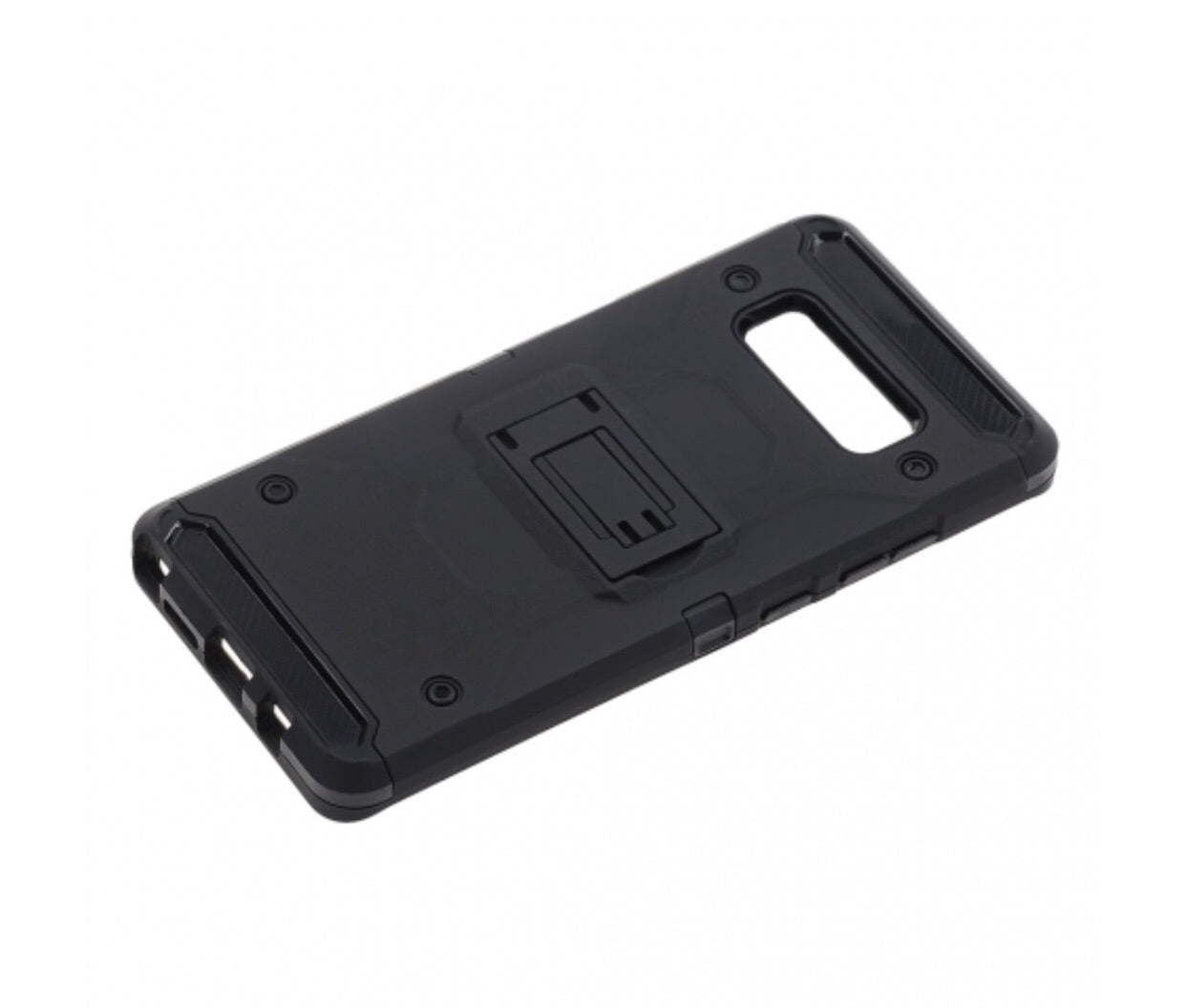 SAMSUNG GALAXY NOTE 8 - BLACK COLORED HORIZONTAL HARD BACK KICKSTAND CASE