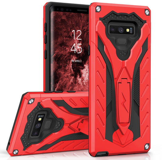 Samsung Galaxy Note 9 Zizo Static Series Dual Layered Hybrid Case w/ Kickstand - Red/ Black