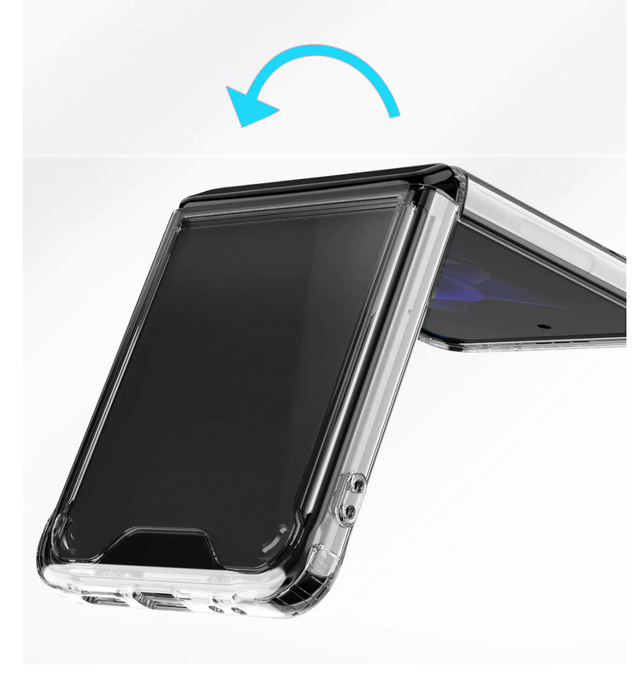 Samsung Galaxy Z Flip 4 Transparent Hybrid Shockproof Case Cover
