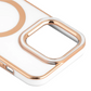For Apple iPhone 14 Pro Max - TPU Impact Rugged MagSafe Cover Case w/Gold Bumper
