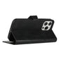 iPhone 14 PRO 6.1" Premium Wallet MultiCard Holder Money Zipper With Magnetic Flap - Black
