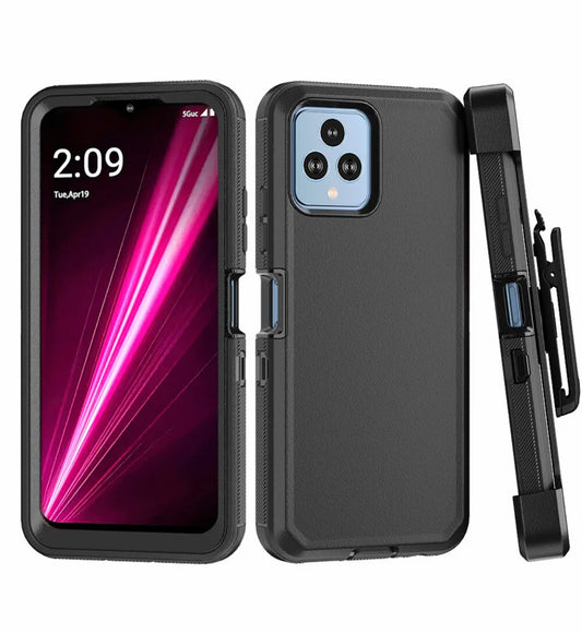 T-Mobile REVVL 6 Pro 5G Case Heavy Duty Shockproof Belt Clip Holster Cover