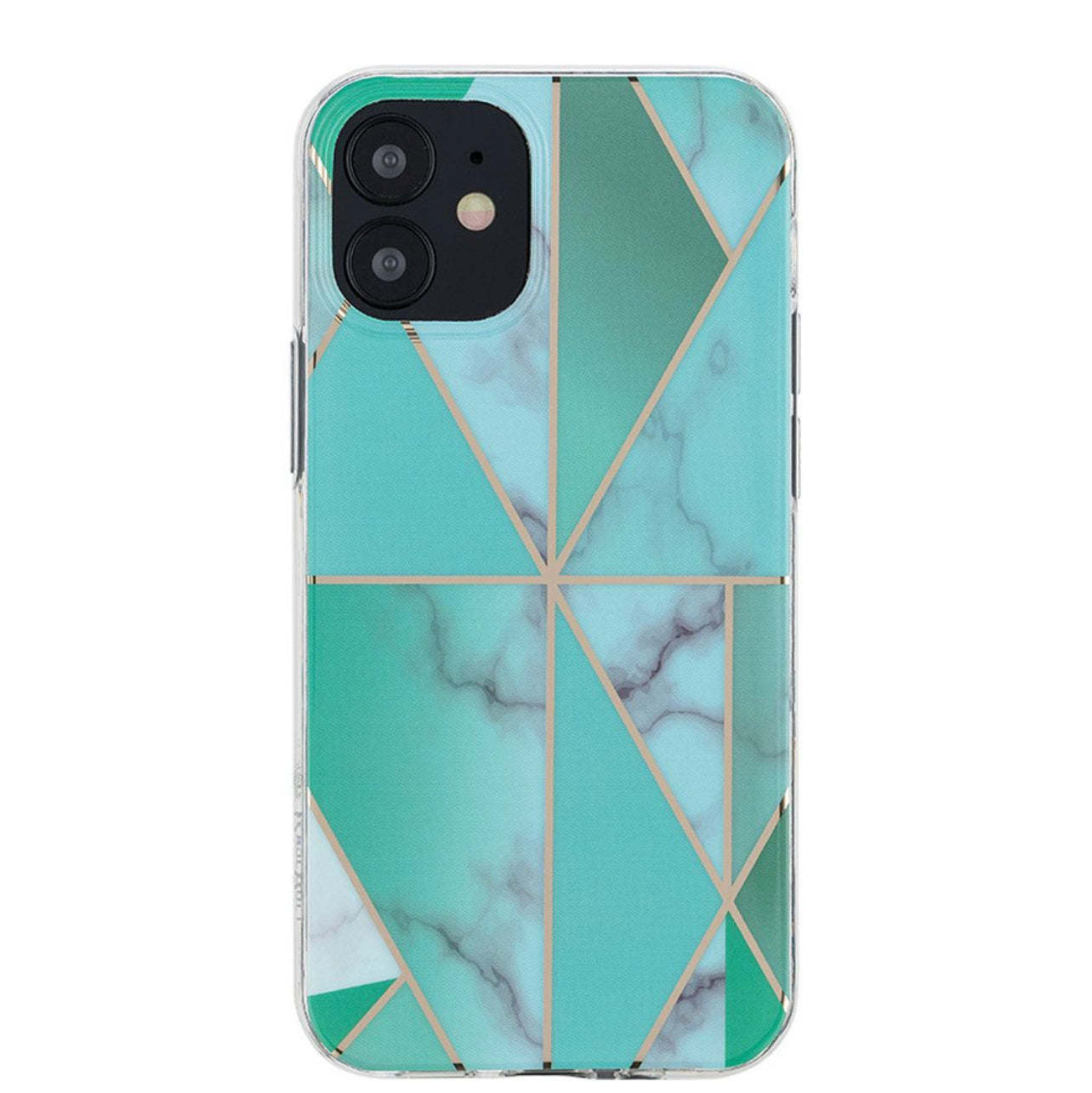 iPhone 12/Pro Electroplated Marble Hard TPU Case