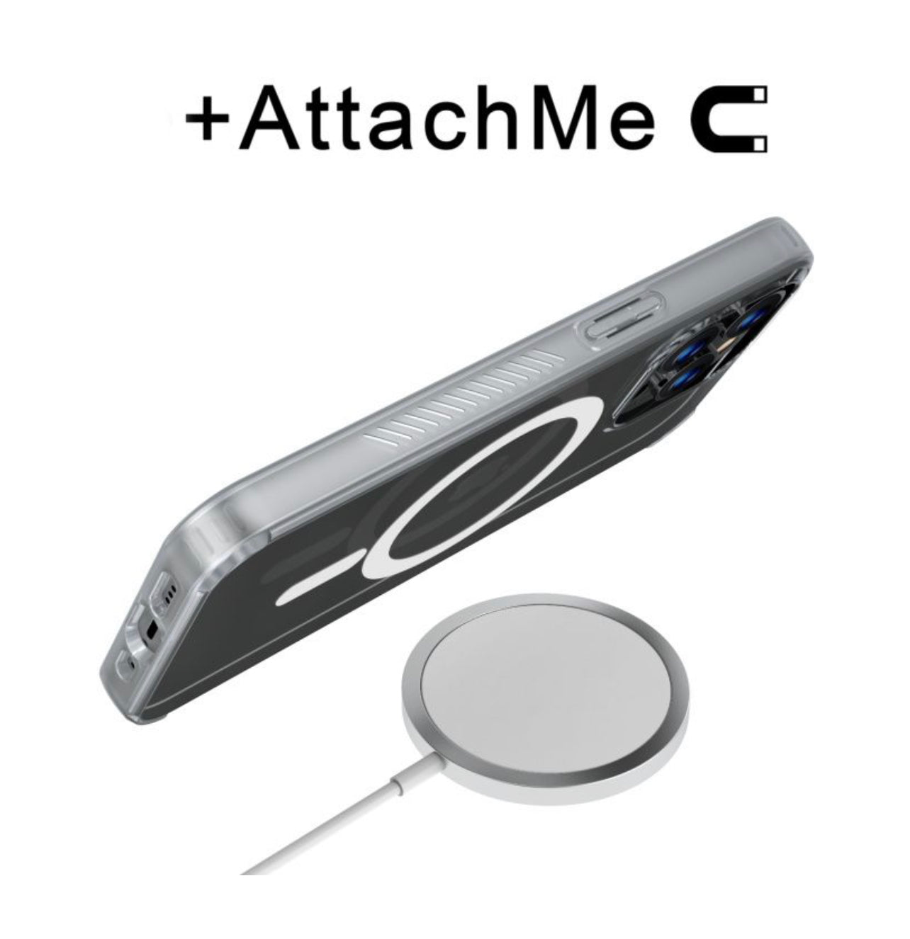 MYBAT PRO MOOD SERIES CASE + ATTACHME WITH MAGSAFE COMPATIBLE FOR APPLE IPHONE 13 PRO MAX (6.7) - CLEAR