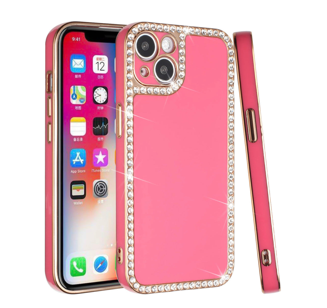 iPhone 13 Pro Max Big Diamond All Around TPU Hybrid Case