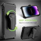 MyBat Pro Antimicrobial Maverick Series Case with Holster and Tempered Glass for Apple iPhone 14 Pro Max (6.7) - Black / Black