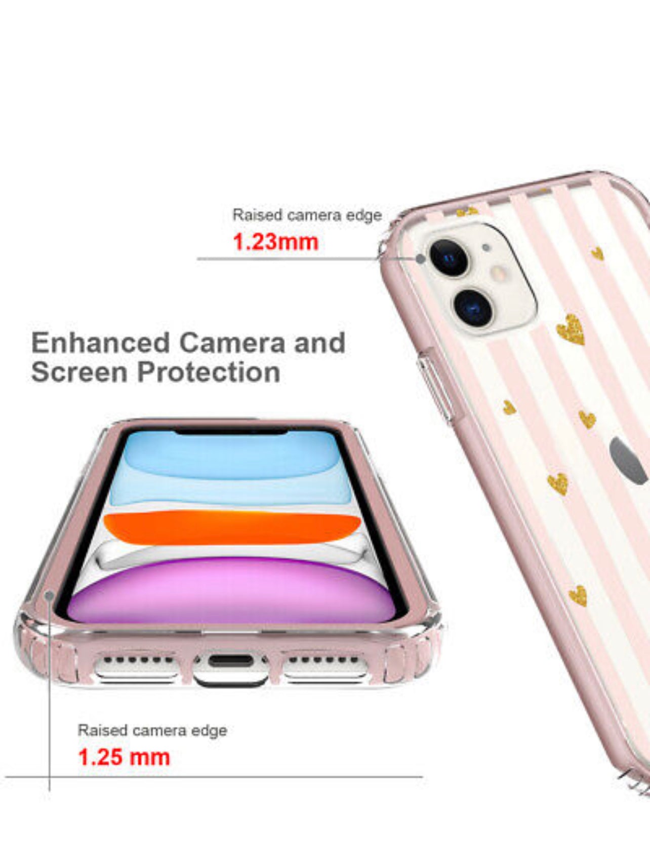 iPhone 14 PRO 6.1" Essence Beautiful Design Hybrid Shockproof Case Cover