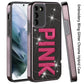 Samsung Galaxy s22 Ultra Pink Embroidery Bling Case