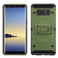 Samsung Galaxy Note 8 - Army Green Colored Horizontal Hard Back Kickstand Case