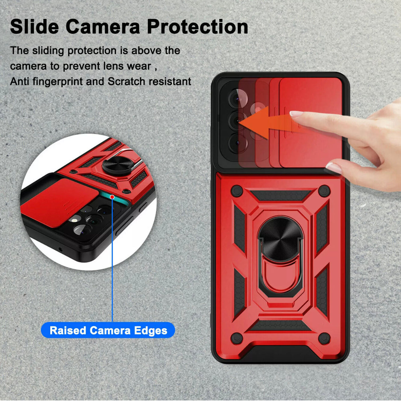 Samsung Galaxy A12 Ring Stand Case