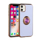 Metal Ring Stand Case, Light Purple For iPhone 12