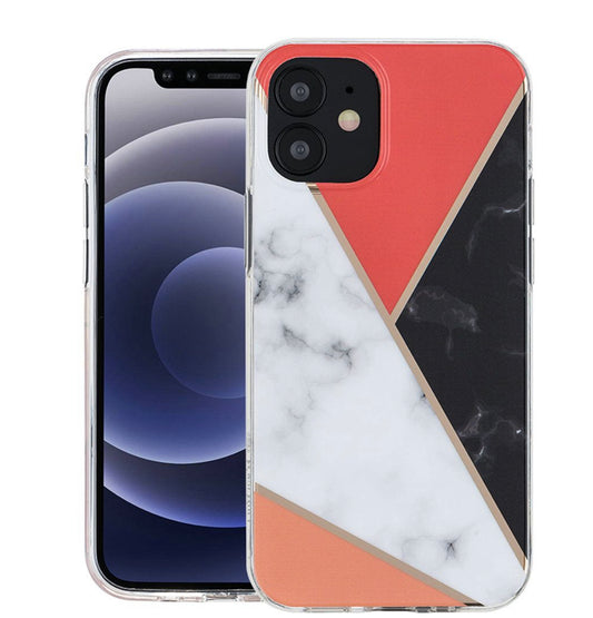 iPhone 12/Pro Electroplated Marble Hard TPU - Power Marble