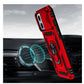 iPhone 14 PRO MAX 6.7" Magnetic  Ring Stand Camera Protective Cover Case - Red