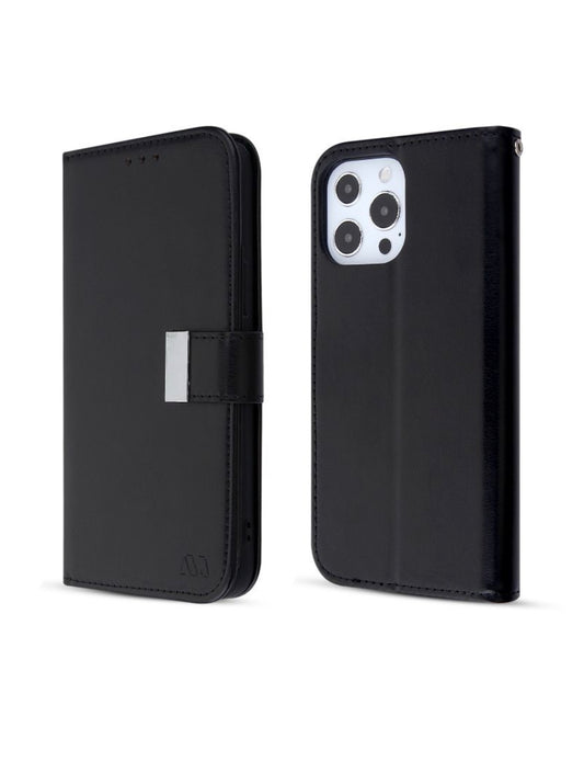 IPHONE 13 PRO MAX (6.7) - MYBAT MYJACKET XTRA SERIES WALLET CASE - BLACK