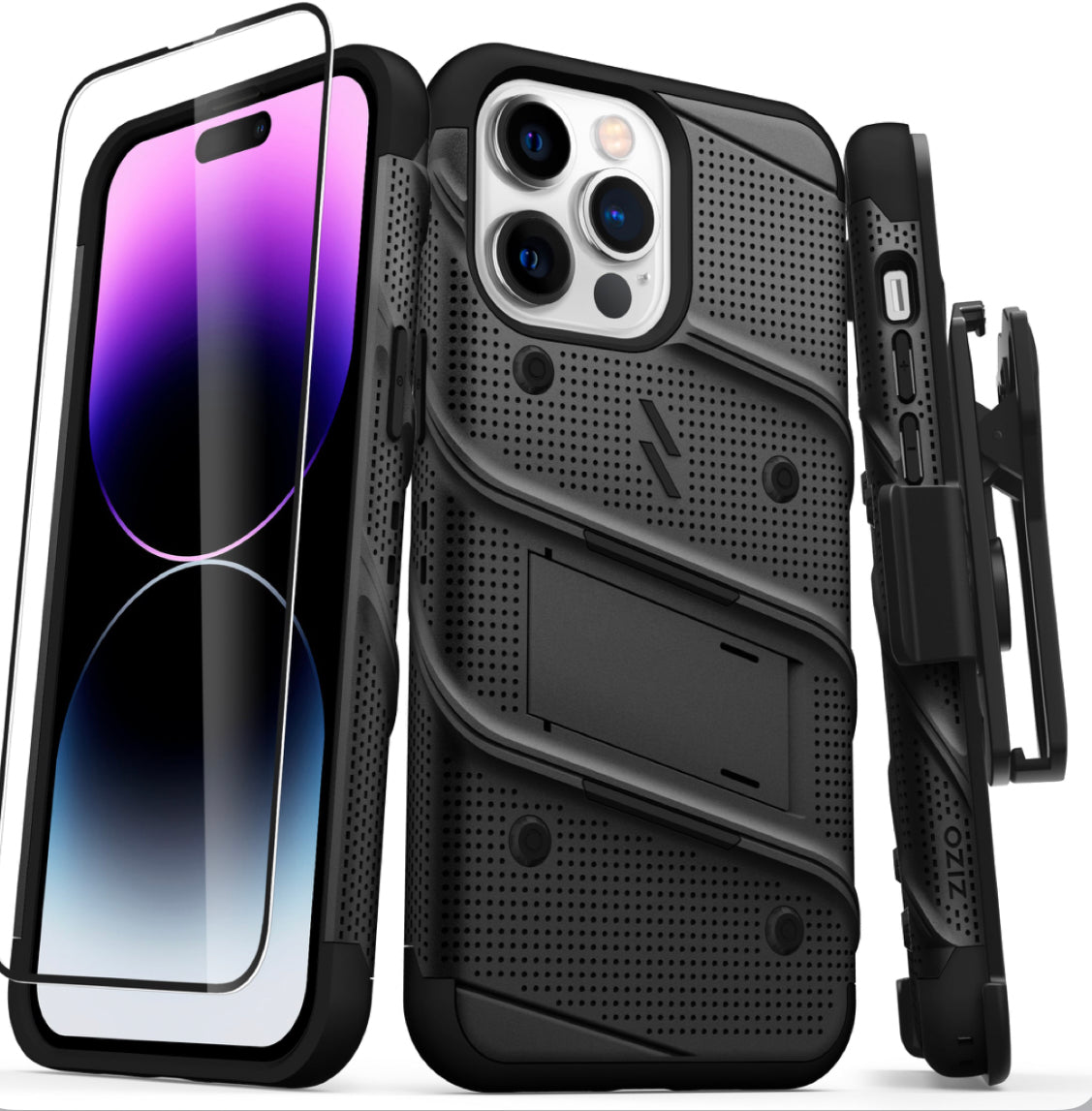 ZIZO BOLT BUNDLE IPHONE 14 PRO MAX (6.7) CASE WITH TEMPERED GLASS